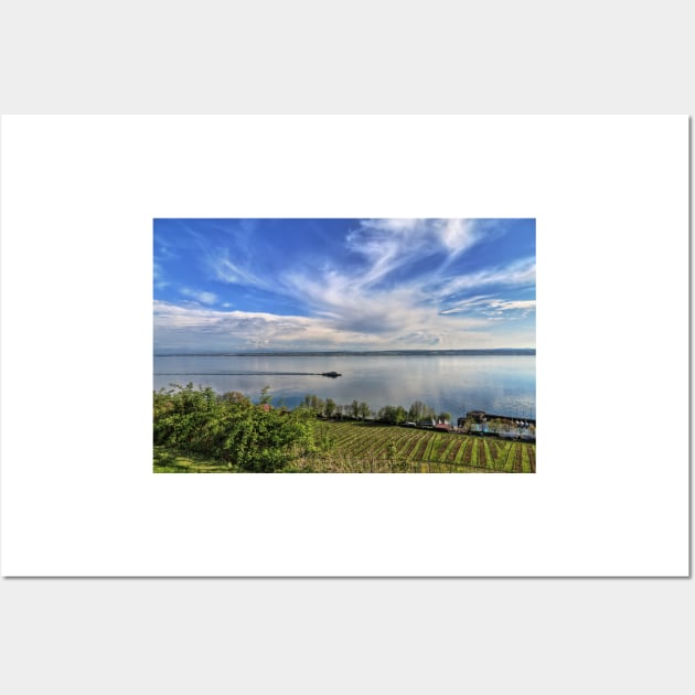 A Tourist Vessel in Spring Time on Lake Constance Wall Art by holgermader